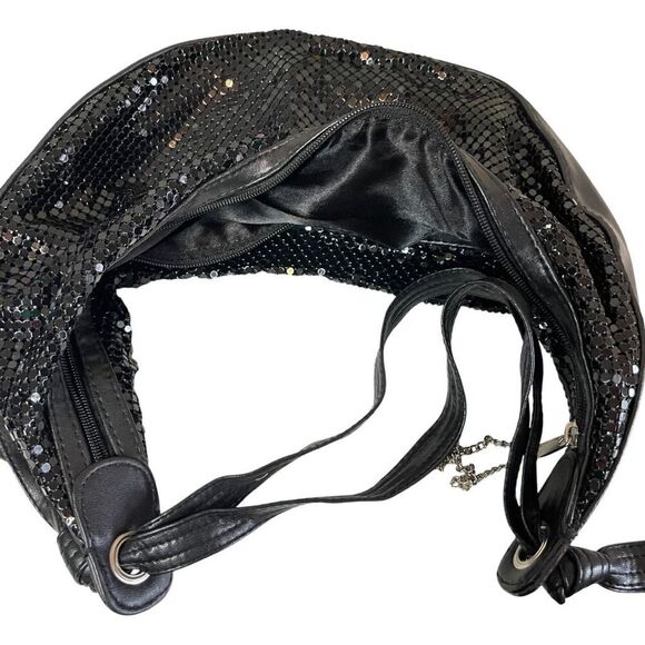 BLACK Sparkly‎ Soft Shell Evening Bag - Picture 5 of 6